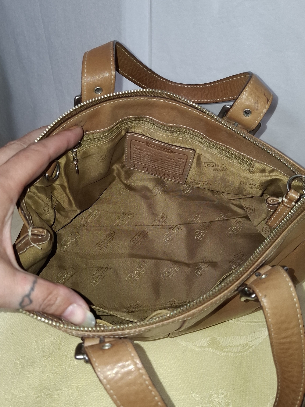 Vintage Coach Legacy Zip Satchel Bag - Picture 3 of 8
